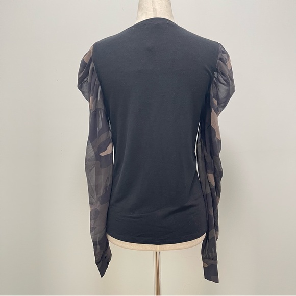 Generation Love Becky Camouflage Long Sleeve Top Size X-Small - Picture 7 of 12